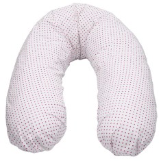 Perna De Alaptat Cu Husa Bumbac Si Umplutura Fibre De Silicon, EKO, 180cm - Fucsia foto