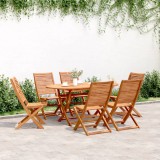 Gossi scaune gradina pliabile 6 buc. 51x66x95 cm lemn masiv acacia