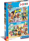 Set puzzle Paw Patrol Clementoni 2 in 1 2x20 piese