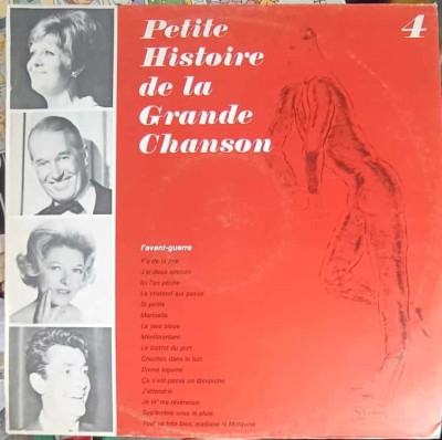 Disc vinil, LP. PETITE HISTOIRE DE LA GRANDE CHANSON, DISQUE 4: L&amp;#039;AVANT GUERRE-COLECTIV-242511 foto