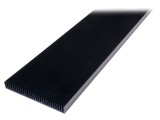 Radiator SEIFERT ELECTRONIC extrudat cu aripioare neagră 1000mm x 200mm