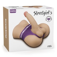 Masturbator anus cu dildo 18,5 cm Streetgirl&#039;s