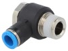 Conector Push-in FESTO 90&deg;, 8mm, Filet R 3/8, PBT/NBR, Pneumatic