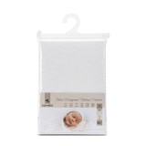 Protectie impermeabila saltea bebe, tip cearsaf cu elastic, Lorelli, 70 x 140 + 20 cm, Alb