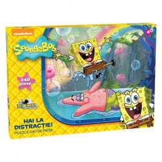 Puzzle 240 piese Spongebob - Hai la distractie! foto