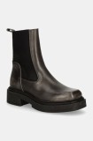 Steve Madden ghete chelsea de piele Churro femei, culoarea gri, cu platforma, SM11003363
