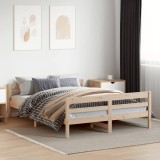 Cumpara ieftin Cadru de pat fără saltea, 140x200 cm, lemn masiv pin