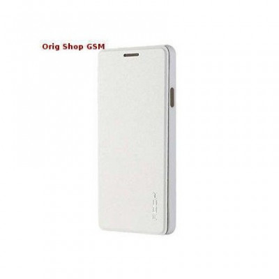 Husa Flip Carte Rock Uni Samsung G850 Galaxy Alpha Alb foto