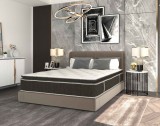 Cumpara ieftin Saltea cu arcuri si memorie Somnexpert Top Confort 180x200x30, fermitate mediu-tare, cu topper integrat, cu manere Relax KipRoom, Somnart