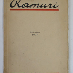 RAMURI , REVISTA , ANUL 29 , NR. 7 , SEPTEMBRIE , 1937