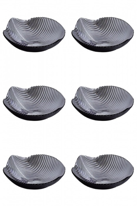 Set boluri, 6 piese, 1.2 l, Plastic, Gri