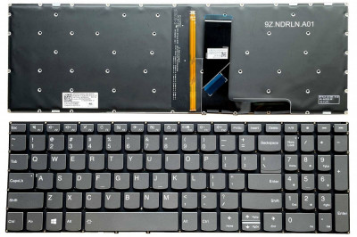 Tastatura Laptop, Lenovo, IdeaPad 3-15ARE05 Type 81W4, iluminata, layout US foto
