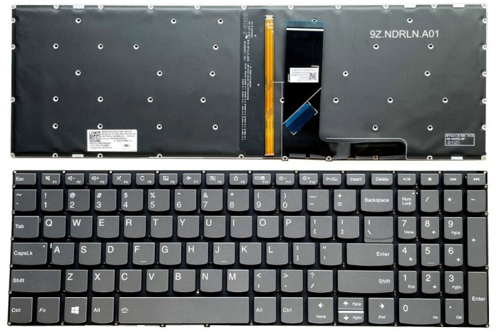 Tastatura Laptop, Lenvoo, IdeaPad 720S-15IKB Type 81AC, iluminata, layout US