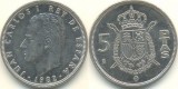 Spania 1975 - 5 pesetas, circulata