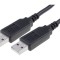 Cablu USB A x2, USB 2.0, 2.5m