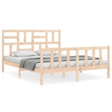 Cumpara ieftin Cadru de pat fara saltea, 160x200 cm, lemn masiv pin