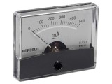Ampermetru pe Panou DC 0-500mA 60x47mm