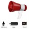 Portavoce cu acumulator, putere 30W, functie de redare inregistrare, buton On/OFF, control volum, citire card memorie, USB, rosu/alb
