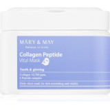 MARY &amp; MAY Collagen Peptide Vital Mask set de măști textile cu efect antirid 30 buc