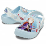 Saboți Crocs copii FunLab Disney Frozen 2 Albastru - Mineral Blue/White