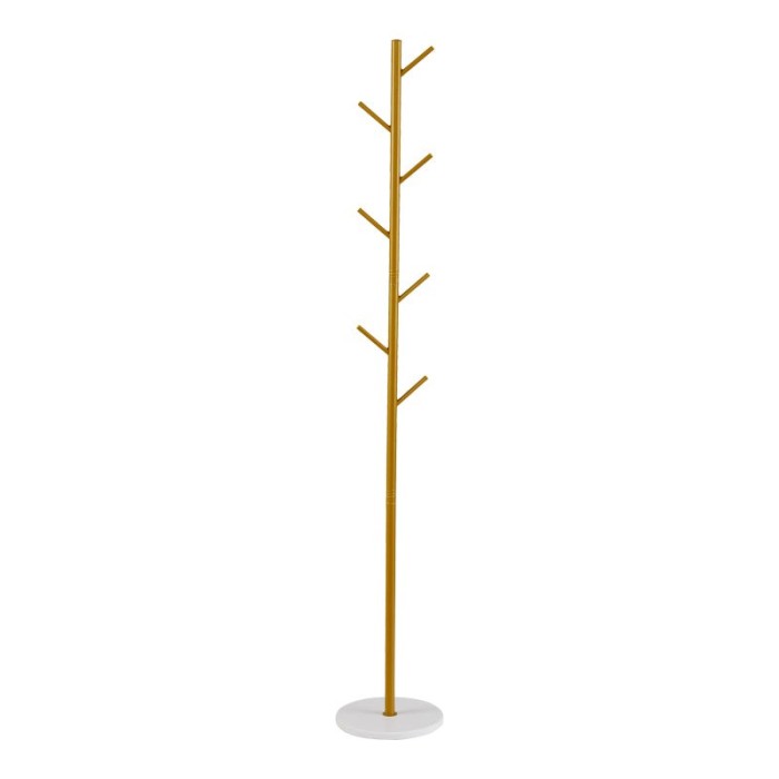 Cuier tip pom Goldity Auriu 30x30x174 cm