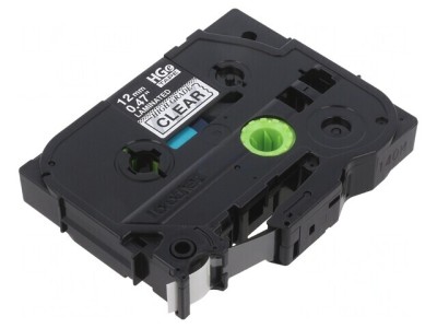 Banda Transparentă 12mm x 8m Neagră 5 buc. foto