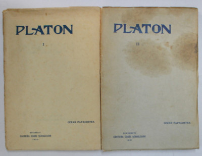 PLATON de CEZAR PAPACOSTEA , VOLUMELE I - II , 1930 - 1931 foto