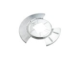 Protectie stropire disc frana spate TESLA MODEL S, 06.2012-, partea stanga, metal, diametru disc frana : 365 mm, OE : 600643200A; 6006432-00-A,