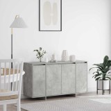 Bufet gri din beton Beton gri Lemn prelucrat 135 x 41 x 75 cm
