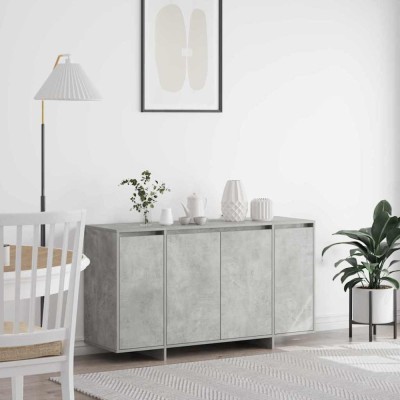 vidaXL Bufet Gri beton 135 x 41 x 69 cm Lemn compozit 3333889 foto
