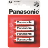 Baterii Panasonic Red Zinc R6RZ/4BP, blister 4 buc