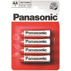Baterii Panasonic Red Zinc R6RZ/4BP, blister 4 buc