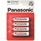 Baterii Panasonic Red Zinc R6RZ/4BP, blister 4 buc
