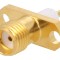 Conector SMA mamă 50&Omega; aurit PTFE