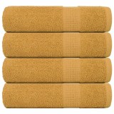 Gossi prosoape de dus, frogn, 4 buc., aurii, 70x140 cm, 360 g/m2