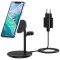 Stație de &icirc;ncărcare wireless magnetică 3 &icirc;n 1 Choetech T585-F pentru seria iPhone 12/13/14, AirPods Pro și &icirc;ncărcător iwatch negru