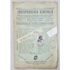 JURISPRUDENTA GENERALA , PUBLICATIUNE SAPTAMANALA DE JURISPRUDENTA ROMANA SI STREINA , NR.2 , 1939