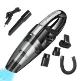 Cumpara ieftin Aspirator de mana portabil 120W, 7.4V, cu acumulator, aspirare umeda si uscata, incarcare USB, accesorii spatii inguste, negru