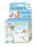 Cutie Creativa Cu Role Pentru Colorat, 3 Buc/set, Stick&quot;n Little Designer - Vara