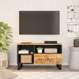 Cumpara ieftin Dulap TV 80x33x46 cm, lemn masiv de mango si lemn prelucrat