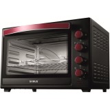 Cuptor electric Samus CS-60BRC2, 2000 W, 60 L, Rotisor, Convectie, Control mecanic, Negru