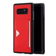 Husa Dux Ducis capac port card pentru Samsung Galaxy Note 8, rosu foto