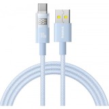 Cablu Date si Incarcare USB-A - USB-C Baseus Display 2, 100W, 2m, Albastru P10382701311-01