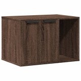 Cumpara ieftin Cutie litiera pisici stejar maro 60x40x40 cm lemn prelucrat