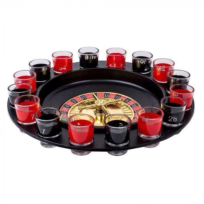 Joc ruleta cu 16 pahare de shot