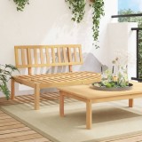Canapea gradina paleti Gossi, lemn acacia, 120x92x69 cm, maro, modulara, exterior, terasa