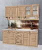 Bucatarie Korona Miz 2m, Sonoma, MDF, Pal Melaminat, Stejar, 6 Corpuri, 200x60x200 cm
