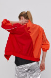 Cumpara ieftin Adidas Originals Geacă femei, culoarea portocaliu, de tranzitie