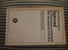 Dan Horia Mazilu Barocul in literatura romana din secolul al XVII-lea