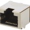 Soclu RJ45 8P8C Aurit pentru PCB THT